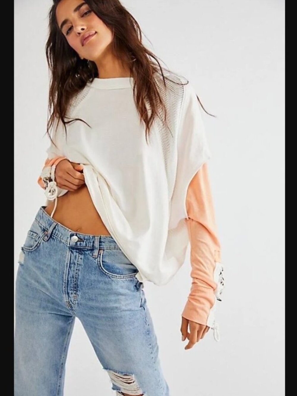 Free People "Call Me Billie" Oversized Tee